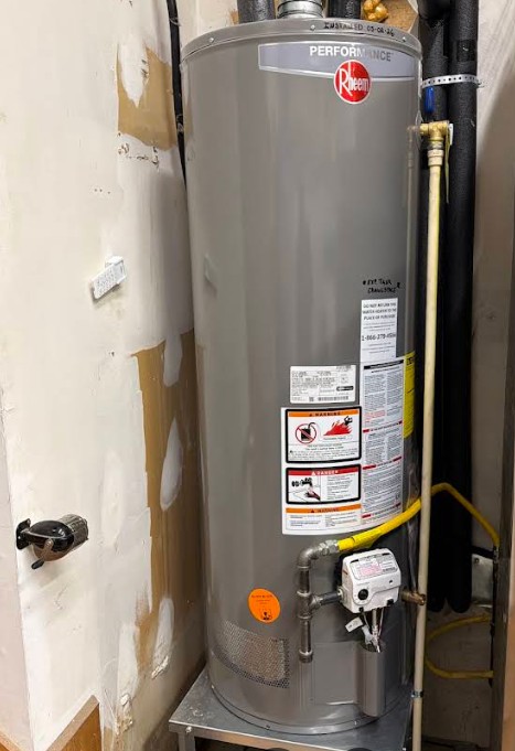 repaired water heater in greensboro home
