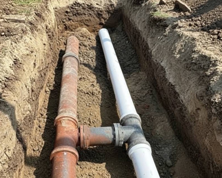sewer line repair work in greensboro